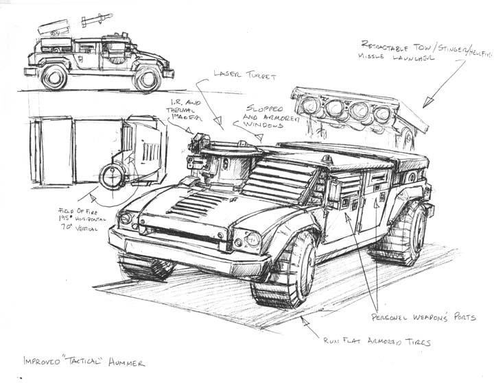 Improved "Tactical" Hummer. This was possibly reused for the Generals humvee with TOW. Improved "Tactical" Hummer. This was possibly reused for the Generals humvee with TOW.