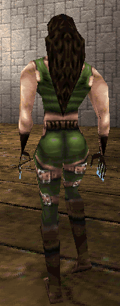 Woman back.