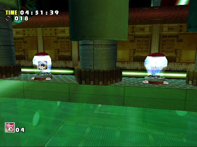 A set of item boxes. A set of item boxes.