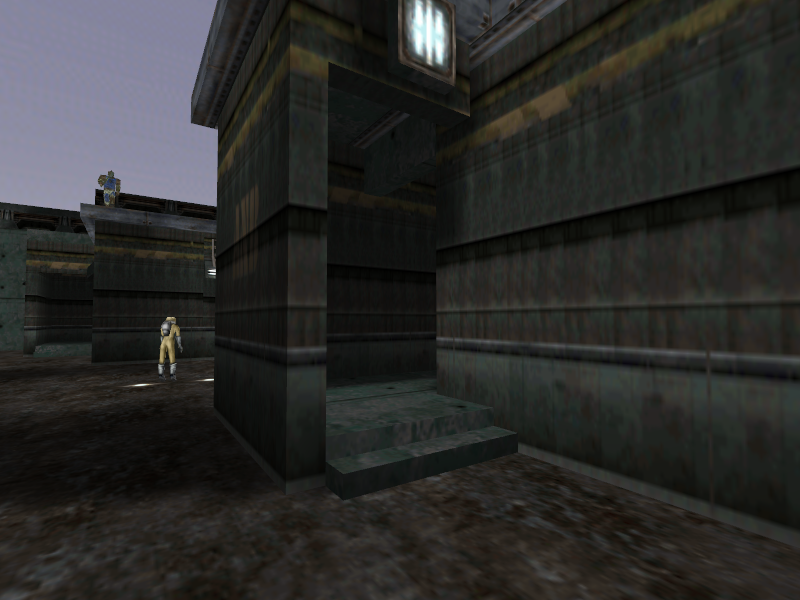 Entrance to the front entrance's left building. Entrance to the front entrance's left building.