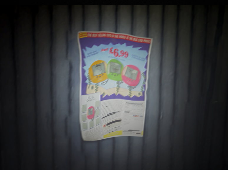 An unused poster for the Tamagotchis. Also seen at https://www.kinitopet.com/data.
