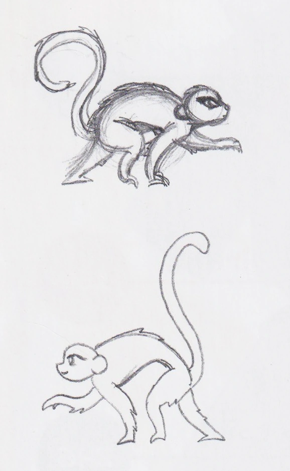 First sketch of the monkey magic First sketch of the monkey magic