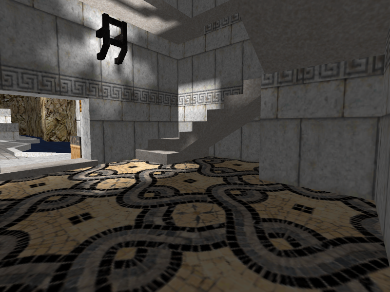 Indoor area, lower floor.