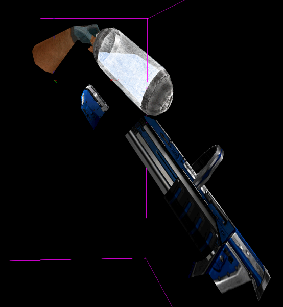 Part of the Freeze Cannon's unused reload animation.