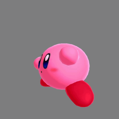 Kirby throwing the spears, called TopL_DashSpearTripleShooting.