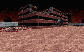 Fully-destroyed RPG building. Fully-destroyed RPG building.