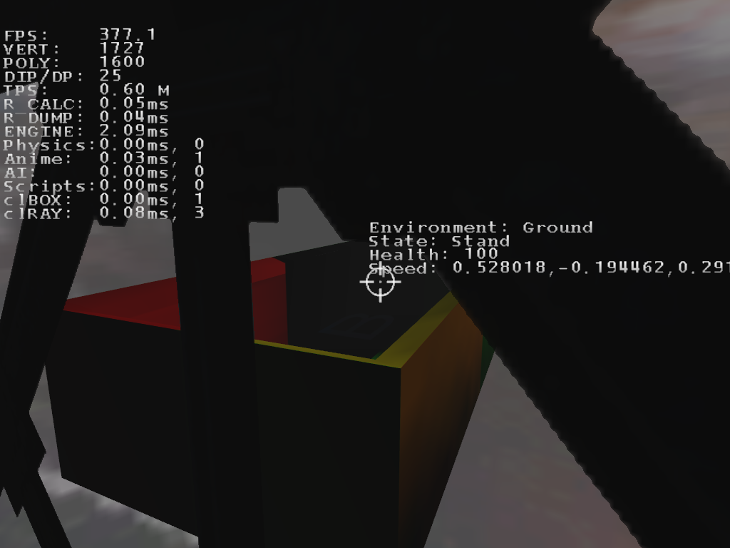 The box behind the spawn point. The box behind the spawn point.