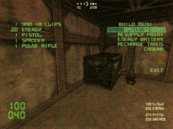 Engineer build menu. Engineer build menu.