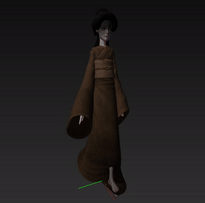 Your feet are going through your dress. Your feet are going through your dress.