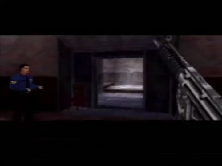 Trailer for the game shows an unused guard in the first mission and the door being open to the elevators.