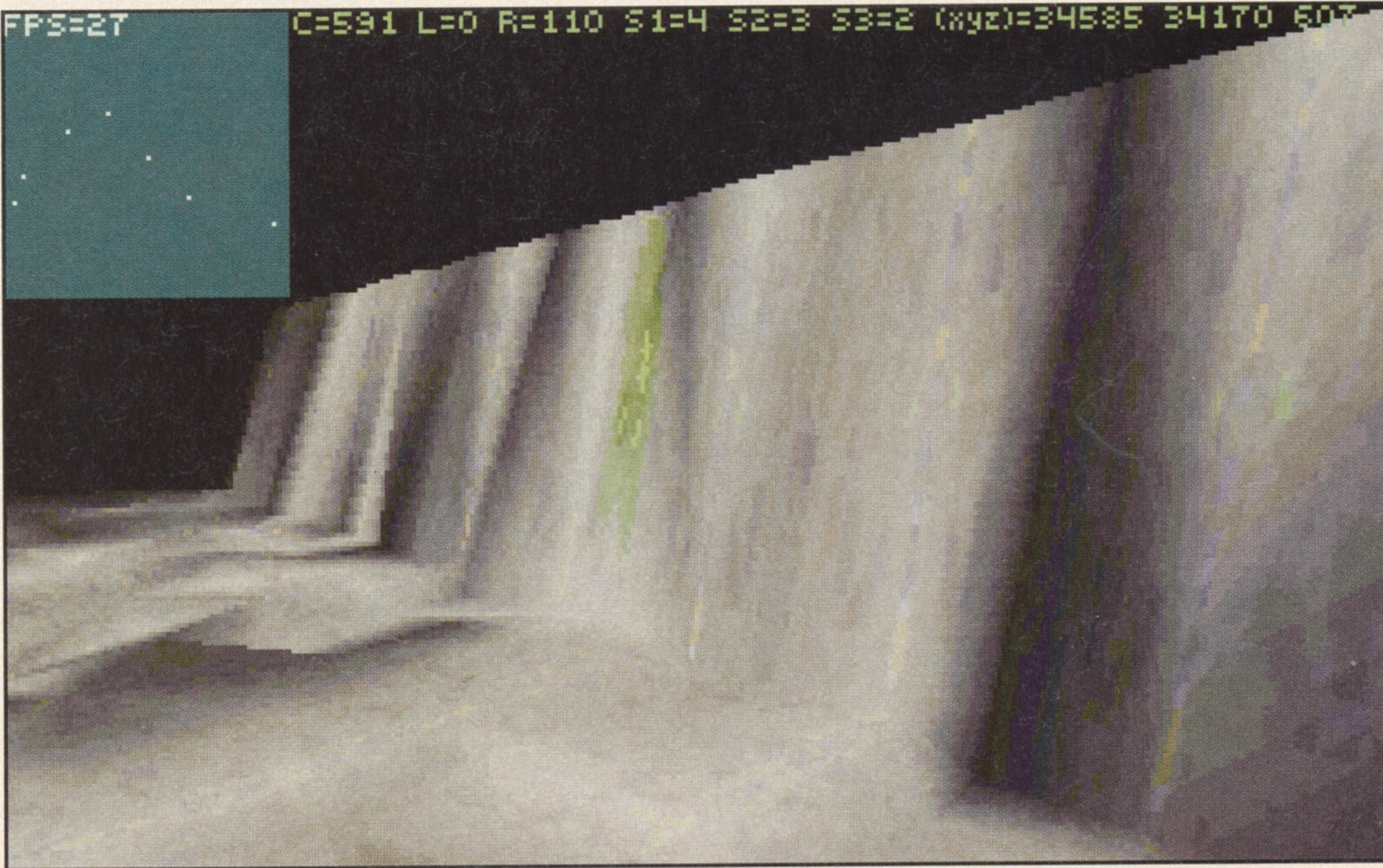 A very early build of the landscape generator