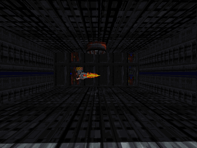 Turret in front of the left room's door. Turret in front of the left room's door.