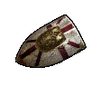 A wooden shield icon.