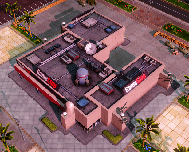 GameStop in the game on its promo map.