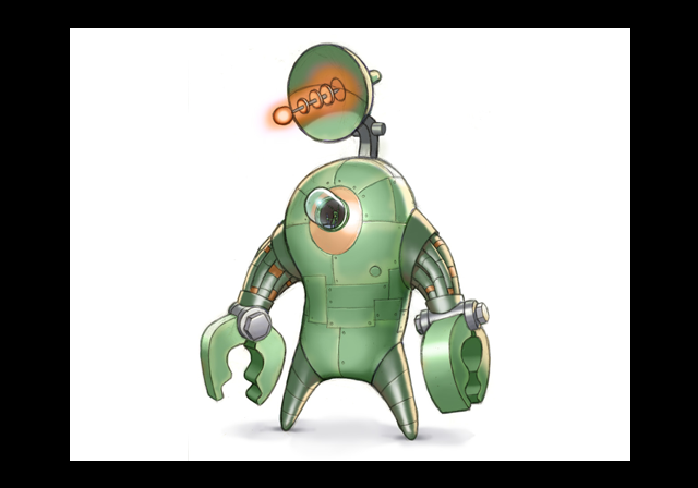 An early mech design for Plankton