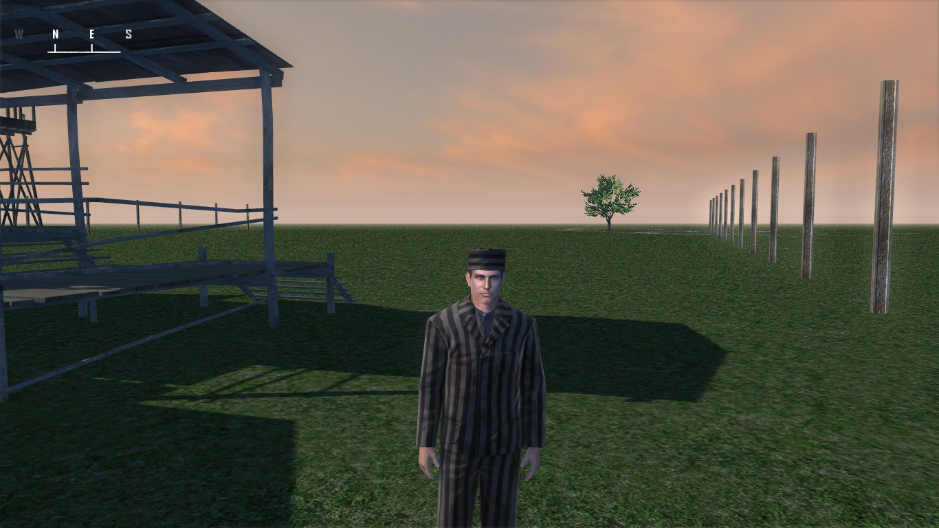 Semyon wearing the German Prisoner disguise.