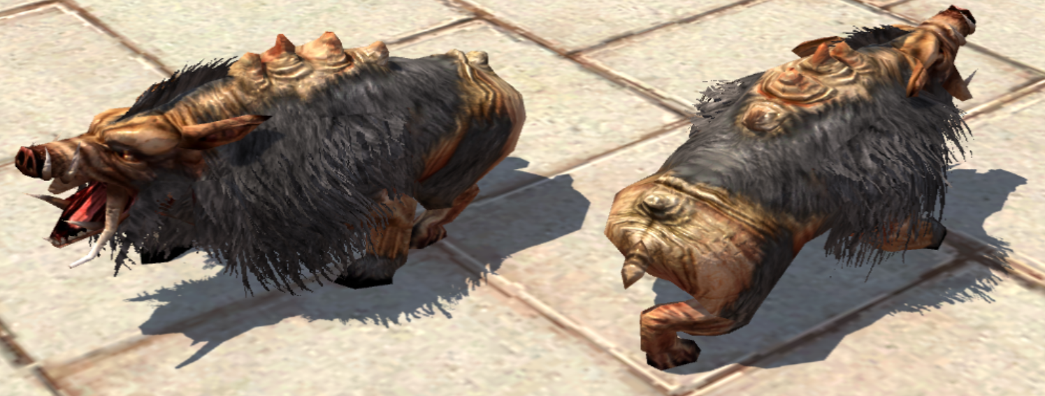 Ermantheon Boar in the Editor Ermantheon Boar in the Editor