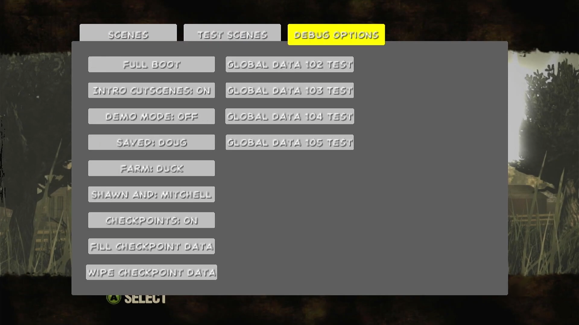 "Debug Options" "Debug Options"