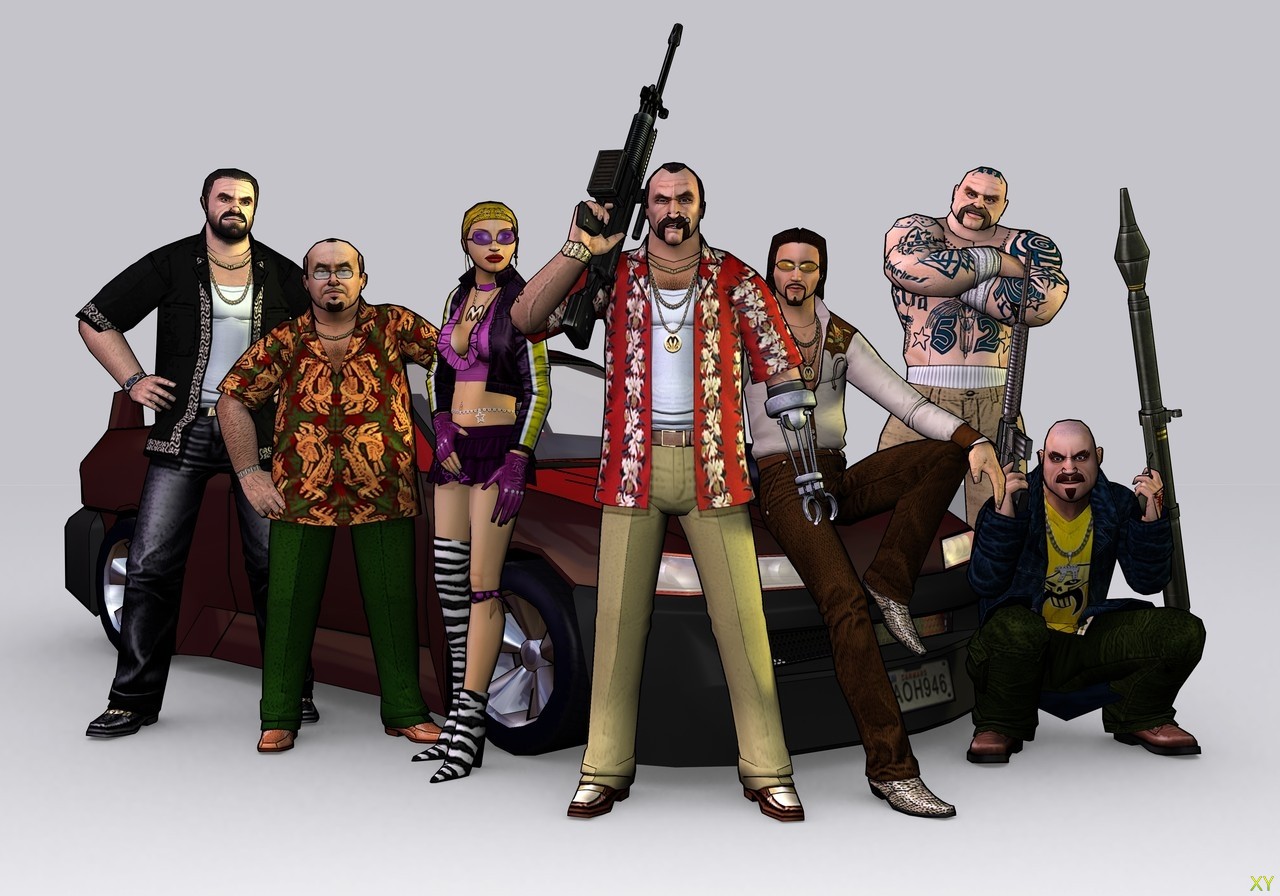Render line-up of the Los Muertos. (2005)