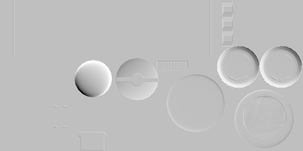 Bump map for the WA2000's scope. Bump map for the WA2000's scope.