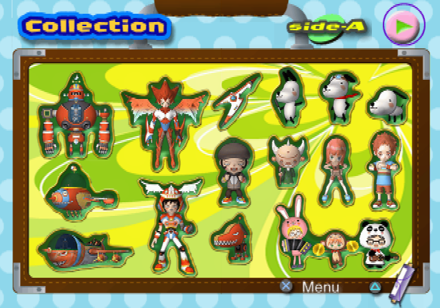 The scroll icon on the Japanese version's Collection screen.