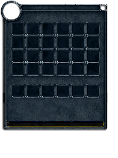An extremely old version of the bank tab, missing a set of item slots. An extremely old version of the bank tab, missing a set of item slots.