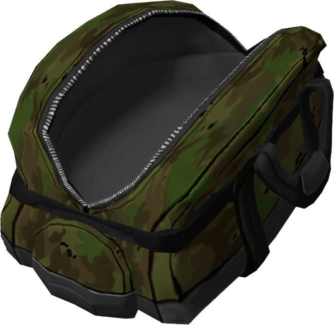 Camo Duffel Bag (Open). Camo Duffel Bag (Open).