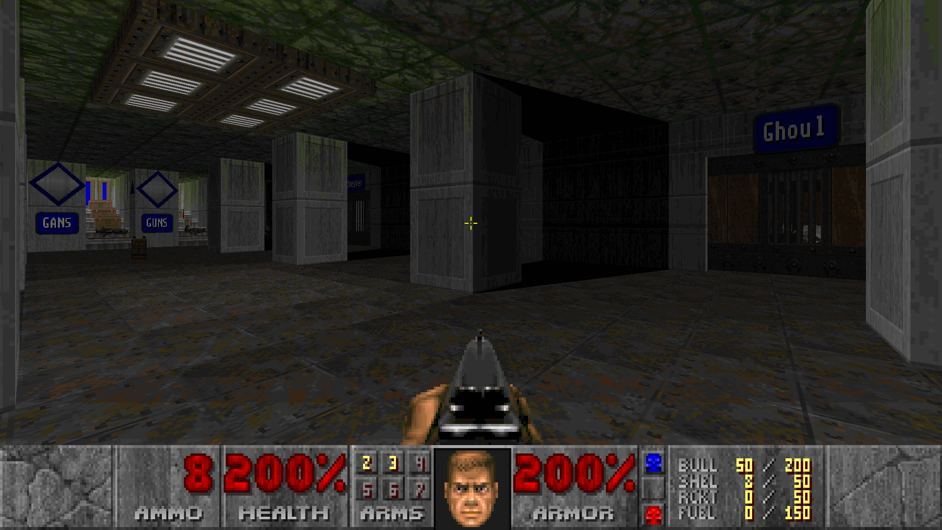 The zoo contains the new monsters and gans... sorry, guns. Each "cage" also includes a door to a second battle. The zoo contains the new monsters and gans... sorry, guns. Each "cage" also includes a door to a second battle.