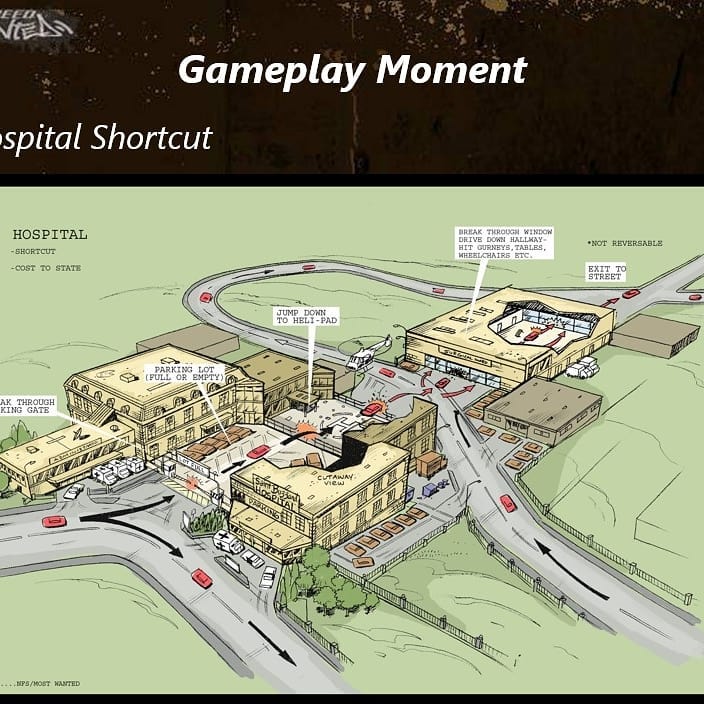 The hospital originally had an interior. The hospital originally had an interior.