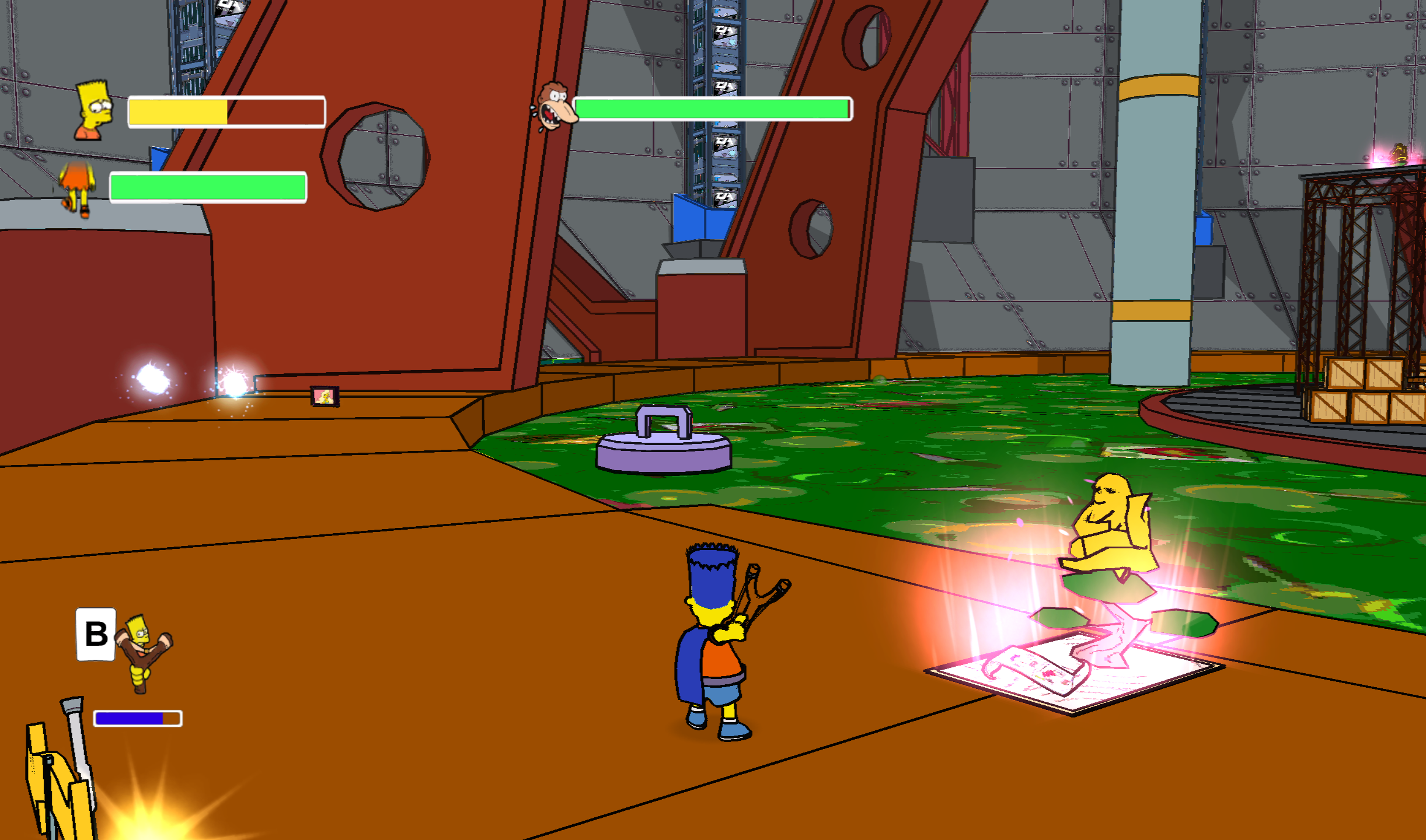 SimpsonsGameWii-CCPE-ApeFight1.png