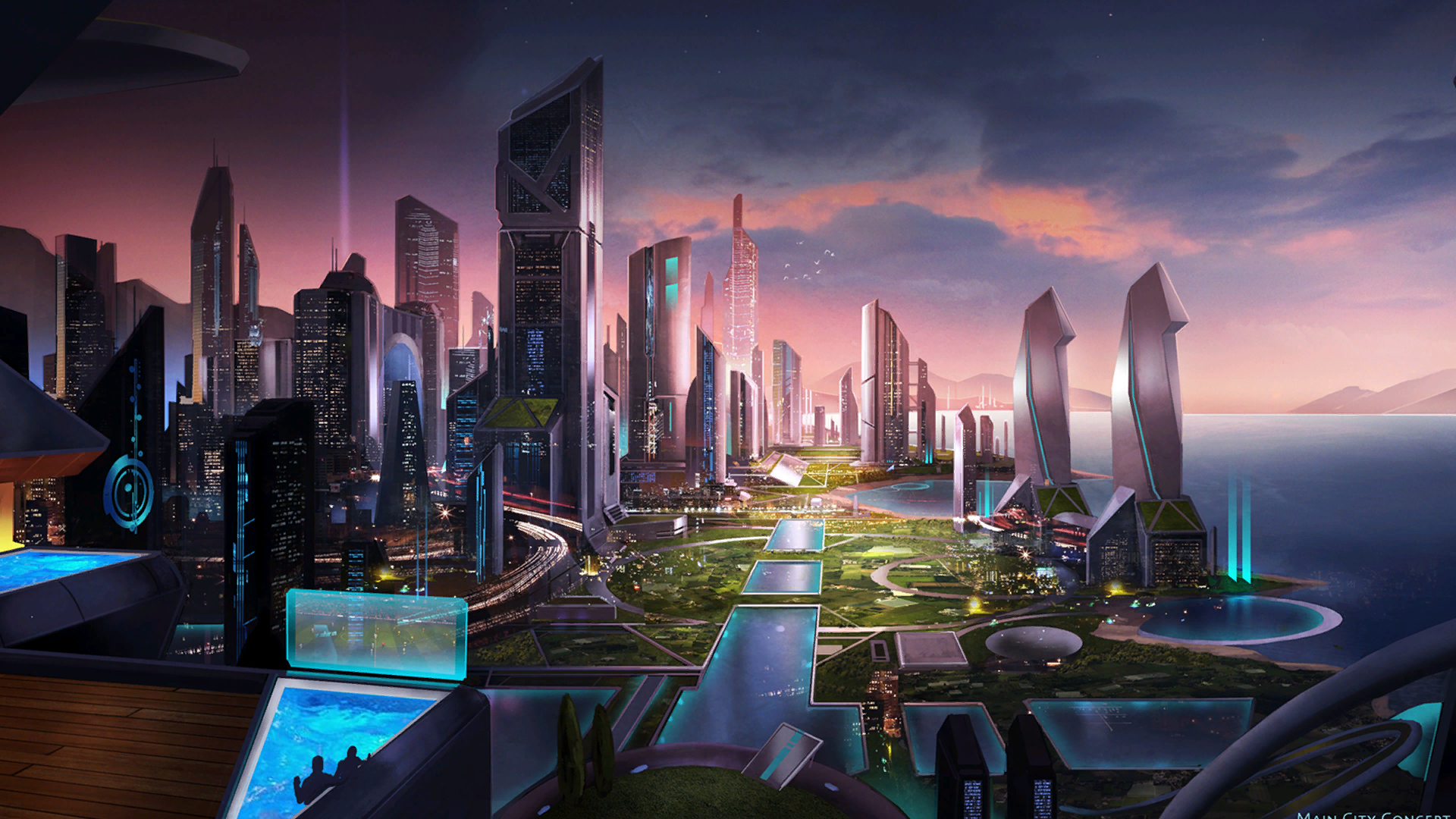 City, Appears to be cropped concept art