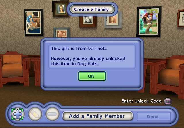 Gift ID 0 in the Create-A-Pet Gift ID 0 in the Create-A-Pet