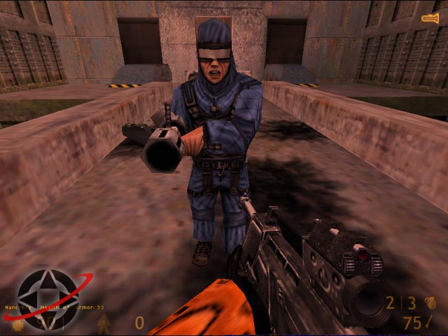 Early Flamethrower in a pre-release screenshot.