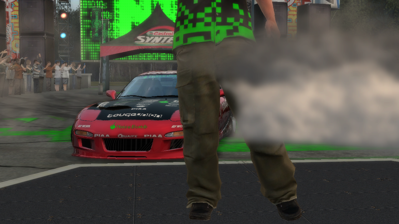 Smoke appearing on top of Big J.