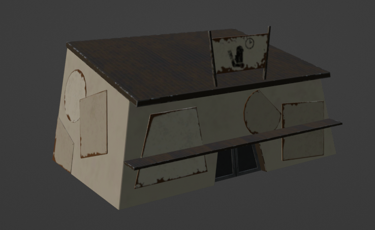 Unused airport waiting building model for Airborne within game files.