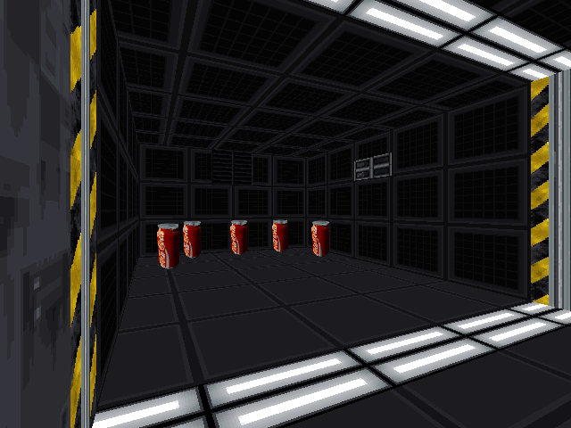 The Coca-Cola room in the right side, which contains a way to enter the Sonic Resonator path. The Coca-Cola room in the right side, which contains a way to enter the Sonic Resonator path.
