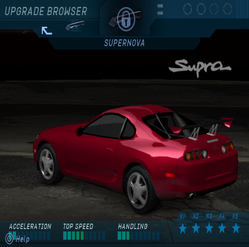 Supernova on Supra with same look as final game. Supernova on Supra with same look as final game.