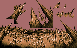 Mountain spikes perspective work.