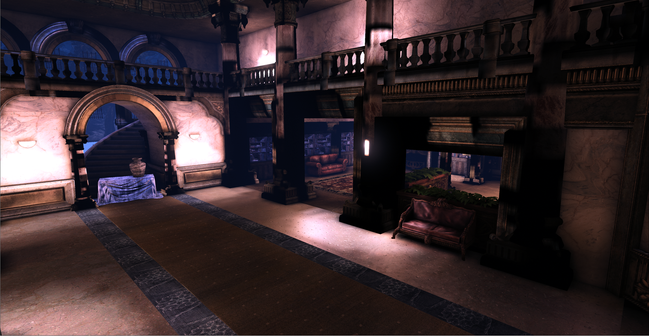 Interior view of the second extended spawn area.