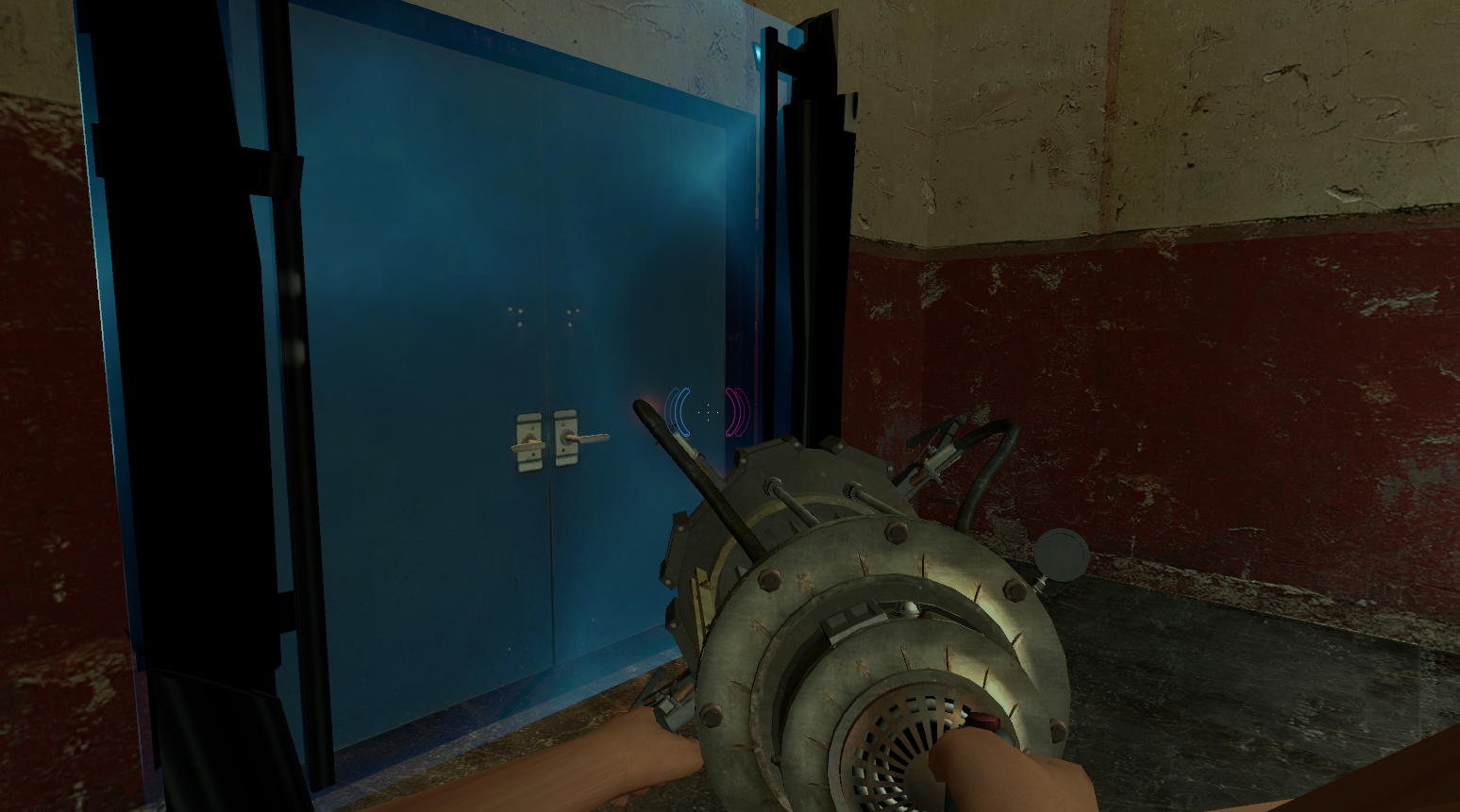 Early fizzler in front of the escape door. Early fizzler in front of the escape door.