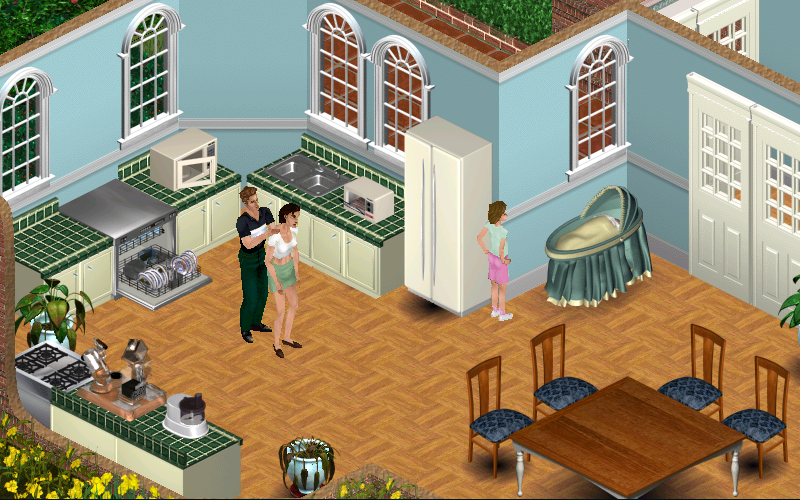"If you play your cards right, your Sims will be in for romance. Is it to[sic]early to be thinking about having kids?"