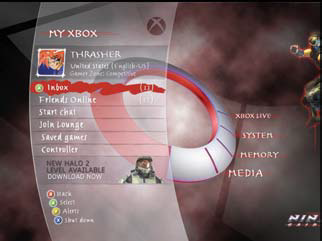 Game-Specific themed "My Xbox" Page