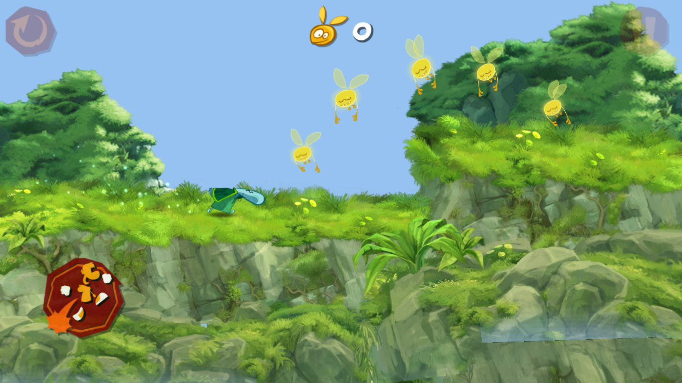 Green Teensy running in a level Green Teensy running in a level