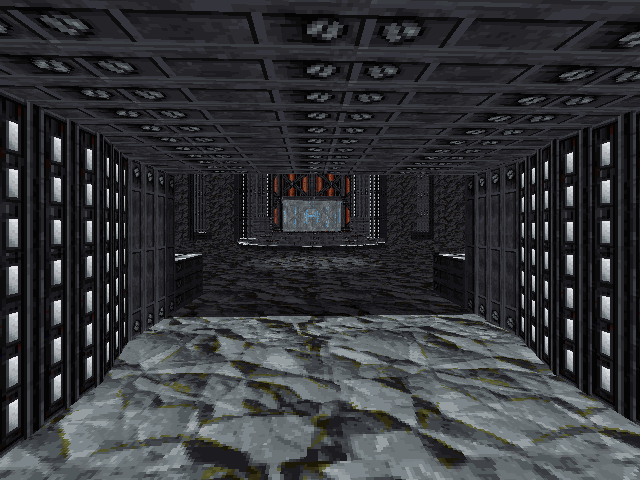 Entrance to the glitched flooded room. Entrance to the glitched flooded room.