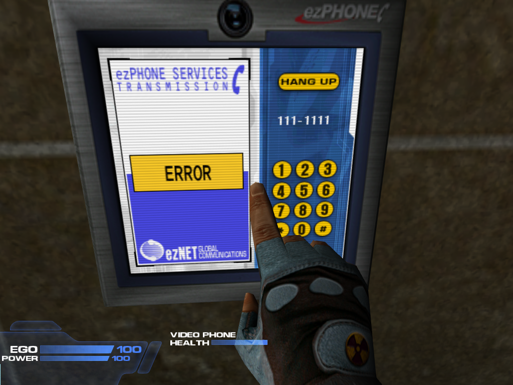 Error screen that appears if an invalid number is used.