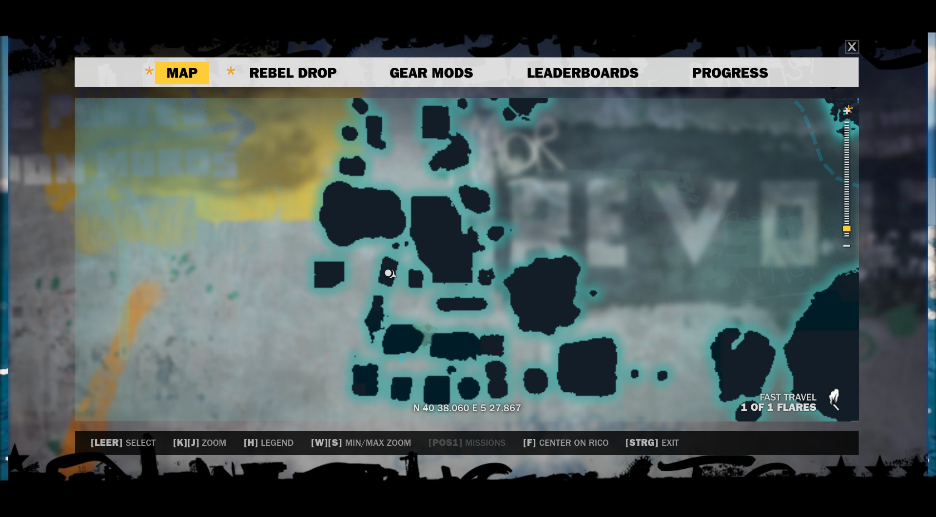 The island it would have been on on the map. The island it would have been on on the map.