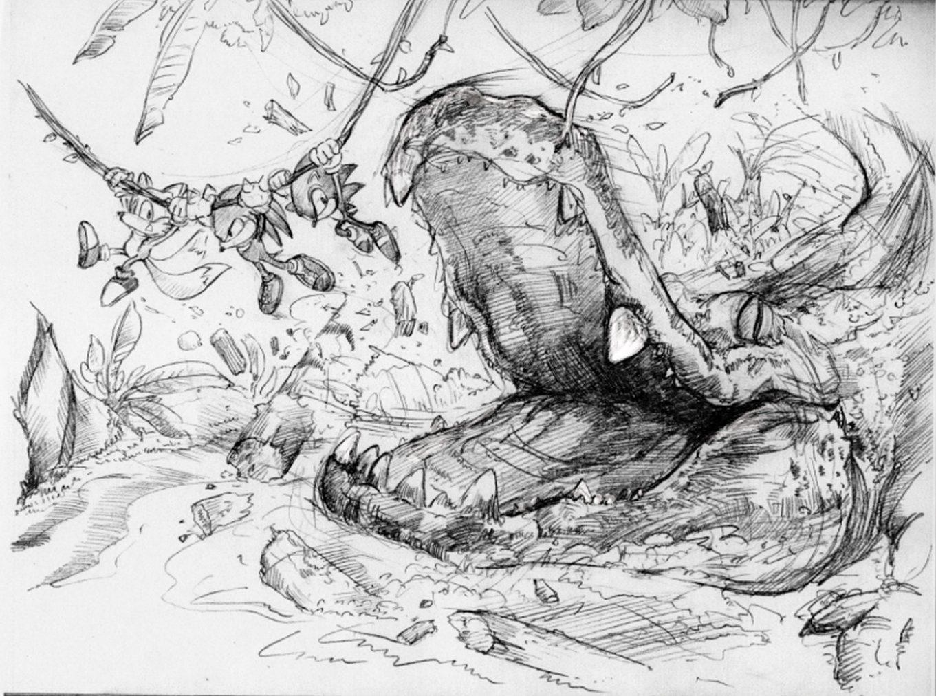 Concept art for Lost Jungle.
