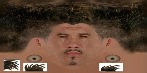 Eddie Guerrero's WM21 In-Game Head Texture for Reference Eddie Guerrero's WM21 In-Game Head Texture for Reference