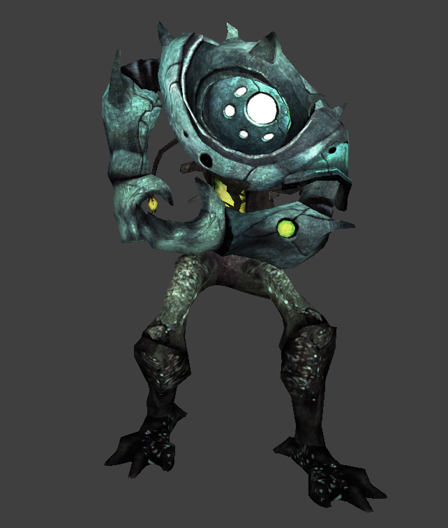 Alien Commando in an idle state.