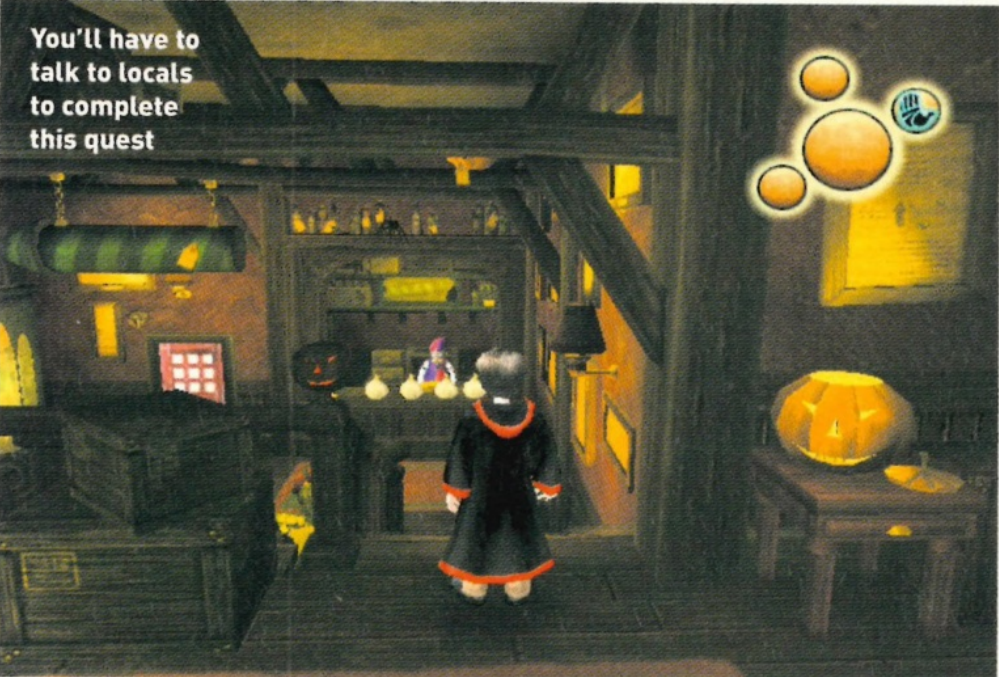 You see gambol have Dungbombs on his desk. The door has a lightning issue. Some frame on the right wall are place differently and the rocket in the box behind the seller is on the down shelf. In final game, this one is in the top one, a little to the right. You see gambol have Dungbombs on his desk. The door has a lightning issue. Some frame on the right wall are place differently and the rocket in the box behind the seller is on the down shelf. In final game, this one is in the top one, a little to the right.